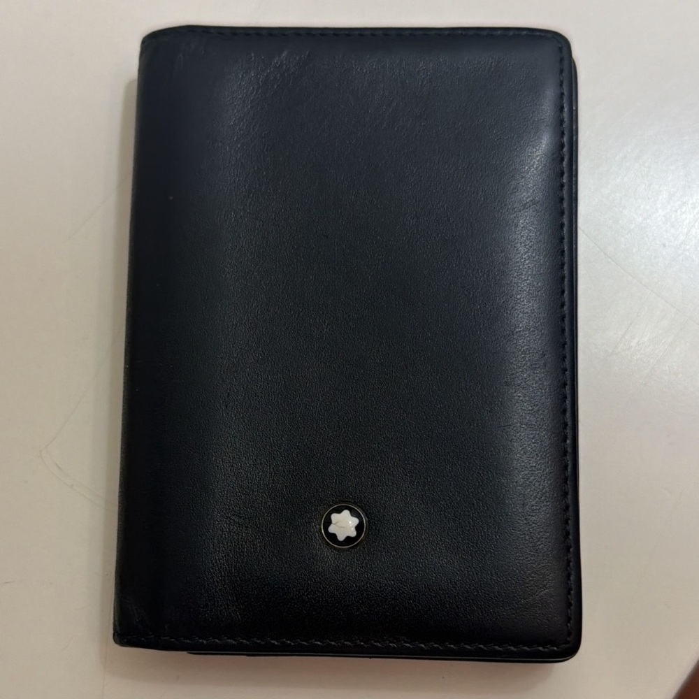 montblanc wallet men black